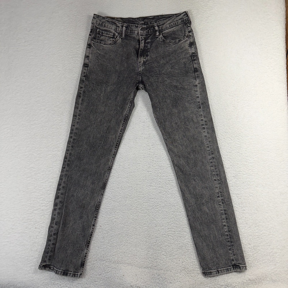Levi's 511 Slim Fit Jeans Mens 32x32 (31x30) Gray Wash Stretch Denim Pants